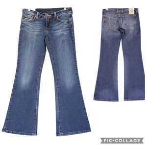 Y2K Lucky Brand Blue Jeans made In USA Regular Inseam Women’s Size 8 Embroidered